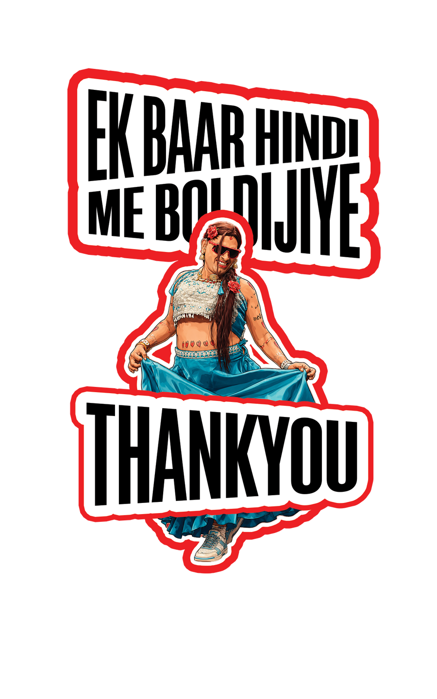 Hindi me boldijiye